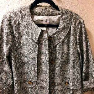 CAbI Snakeskin-print Trench